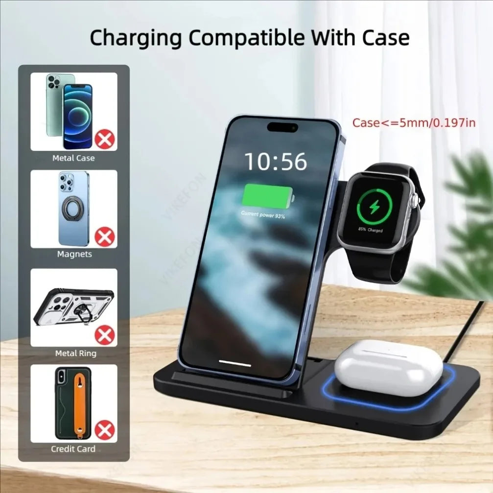 3 in 1 Foldable Wireless Charging Station